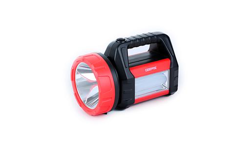 Geepas Rechargeable Search Light with Lantern - Hand held LED Torch 16 Hours Working with 2000mAh Battery | Perfedt for Camping, Trekking, Outdoor| 2 Years Warranty hero image