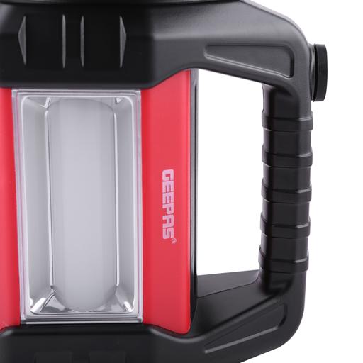 display image 9 for product Geepas Rechargeable Search Light with Lantern - Hand held LED Torch 16 Hours Working with 2000mAh Battery | Perfedt for Camping, Trekking, Outdoor| 2 Years Warranty