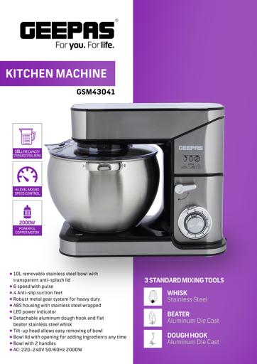  Kitchen Electric Food Mixer 1300W 6.5L Electric Mixer Cream  Whipping Machine For Home Baking (Color : Silver, Size : 6.5L): Home &  Kitchen
