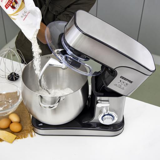 12L Stand Mixer Kitchen Aid Food Blender Cream Whisk Cake Dough Mixers With  Bowl Stainless Steel