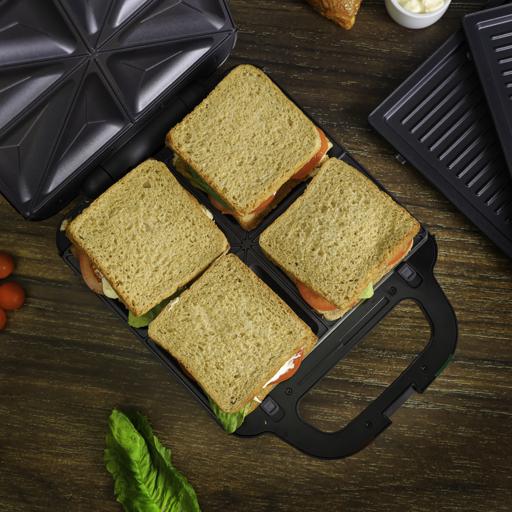 display image 12 for product Multi-Snacks Maker 2-in-1, 8 Slice Sandwich Maker, GSM5444N | Non-Stick Cooking Plate | Cooks Delicious Crispy Sandwiches | Cool Touch Handle | Auto Temperature Control