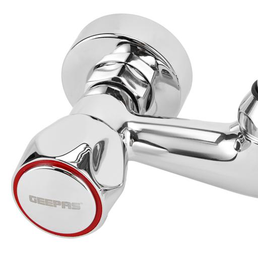 display image 2 for product Geepas Dual Handle Wall Mounted Sink Mixer