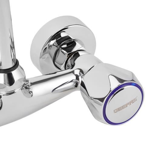 display image 4 for product Geepas Dual Handle Wall Mounted Sink Mixer