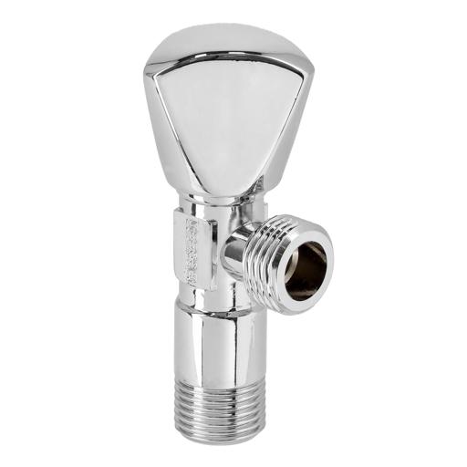 display image 1 for product Angle Valve, Quality Solid Metal Construction, GSW61113 - Solid Knob, Durable High Quality Ceramic Cartridge,1 Year Warranty, Single Lever Mixer, G1/2-Connection, Chrome Plated, Non-Ferritic