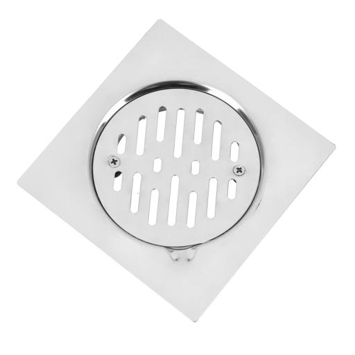 Geepas Floor Drain 150 X 150 MM - Stainless Steel Shower Drain