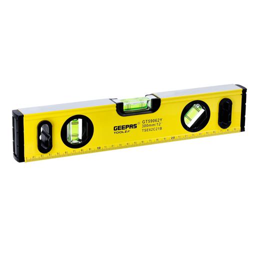 display image 2 for product Geepas GT59062 12'' Spirit Level - Small, Unbreakable Heavy-Duty Magnetic Torpedo Level with 3 Level Bubbles - Shock Resistant - Pocket Size, Hanging Hole - Scaffold Level for Builders & Construction Site