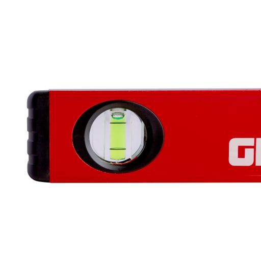 display image 1 for product Geepas 12'' Spirit Level - Small, Unbreakable Heavy-Duty Magnetic Torpedo Level With 3 Level Bubbles