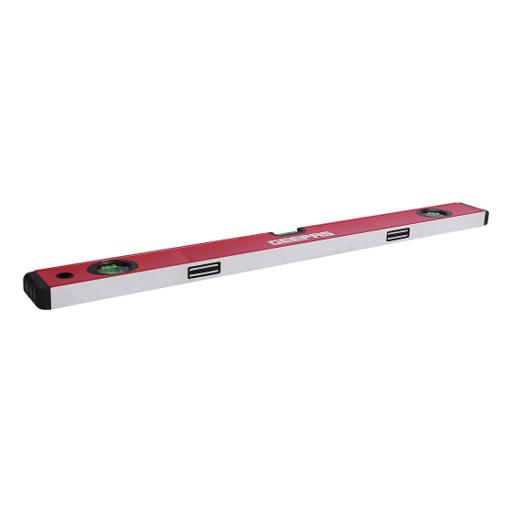 display image 2 for product Geepas 24'' Spirit Level - Small, Unbreakable Heavy-Duty Magnetic Torpedo Level With 3 Level Bubbles