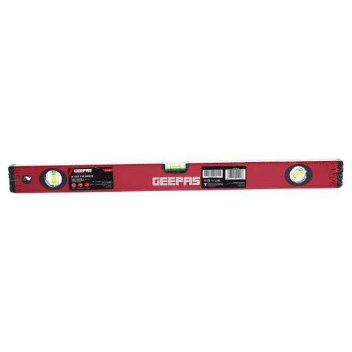display image 1 for product Geepas 32'' Spirit Level - Small, Unbreakable Heavy-Duty Magnetic Torpedo Level With 3 Level Bubbles