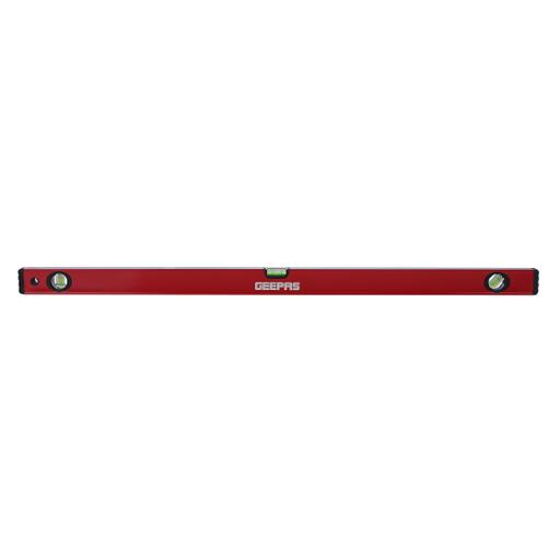 display image 0 for product Geepas 36'' Spirit Level - Small, Unbreakable Heavy-Duty Magnetic Torpedo Level With 3 Level Bubbles