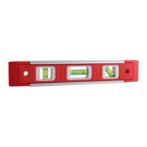 display image 4 for product Geepas 9'' Spirit Level - Small, Plastic Heavy-Duty Magnetic Torpedo Level With 3 Level Bubbles