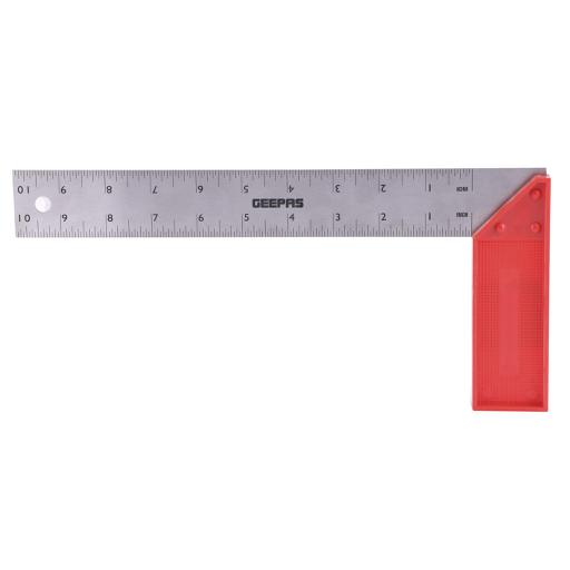Geepas Try Square With Handle 10" - 90 Degree Angle Corner Ruler hero image