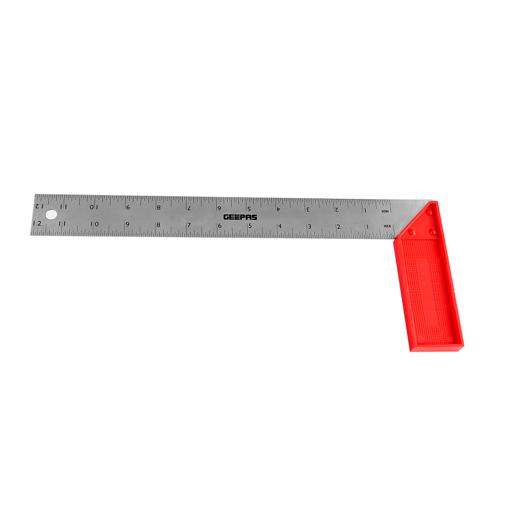 display image 1 for product Geepas Try Square With Metal Handle 6" - 90 Degree Angle Corner Ruler