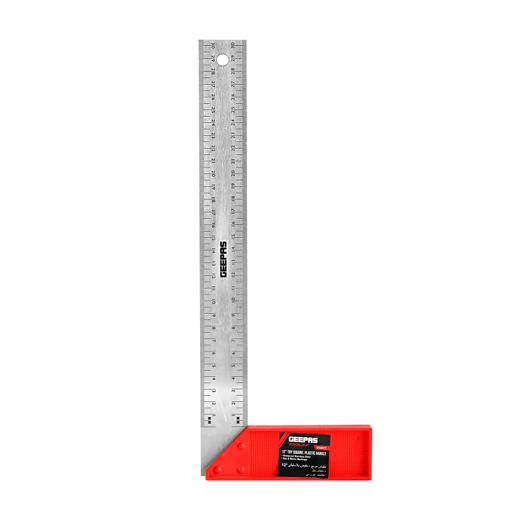 Geepas Try Square With Metal Handle 6" - 90 Degree Angle Corner Ruler hero image