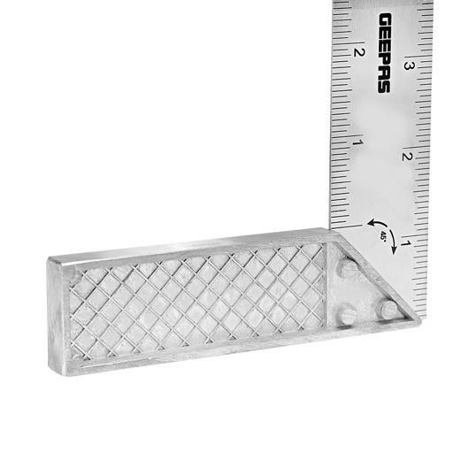 display image 2 for product Geepas Try Square With Metal Handle 6" - 90 Degree Angle Corner Ruler