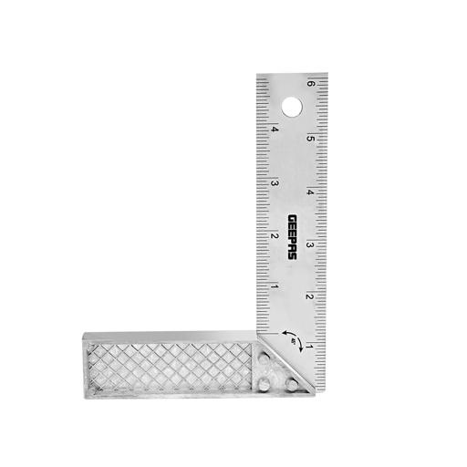 display image 5 for product Geepas Try Square With Metal Handle 6" - 90 Degree Angle Corner Ruler