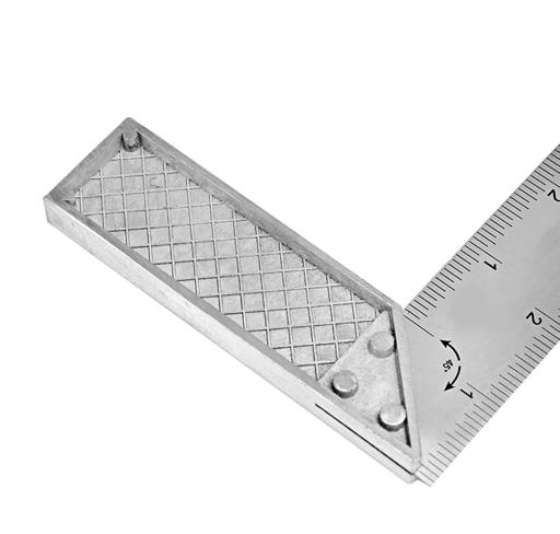 display image 1 for product Geepas 10" Try Square With Cast Zinc Handle - 90 Degree Angle Corner Ruler