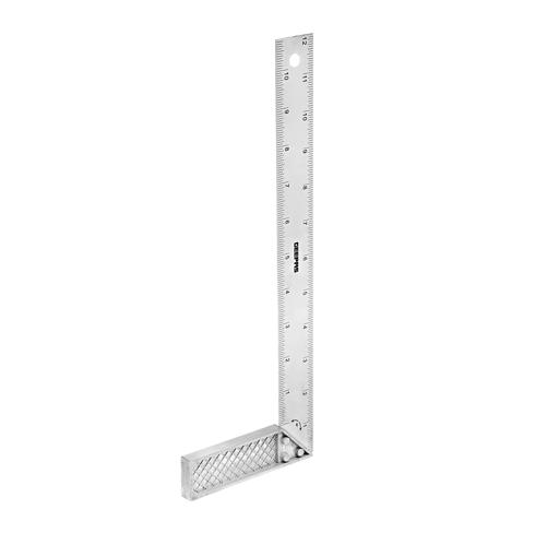 display image 4 for product Geepas Try Square With Cast Zinc Handle 12" - 90 Degree Angle Corner Ruler