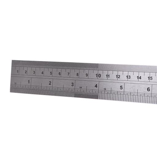 display image 1 for product Geepas Stainless Steel Ruler - 100 Cm(40") Precision Metal Ruler For Accurate Easy To Read Measure