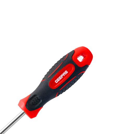 display image 1 for product Geepas Precision Screwdriver - Slotted Screwdriver With Soft Grip Rubber Insulated Ergonomic Handle