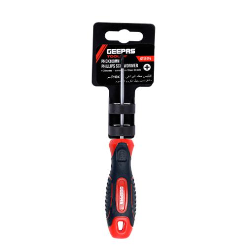 Geepas Professional Screwdriver (6.5*100Mm) - Phillips, Soft Grip Rubber Insulated Handle hero image