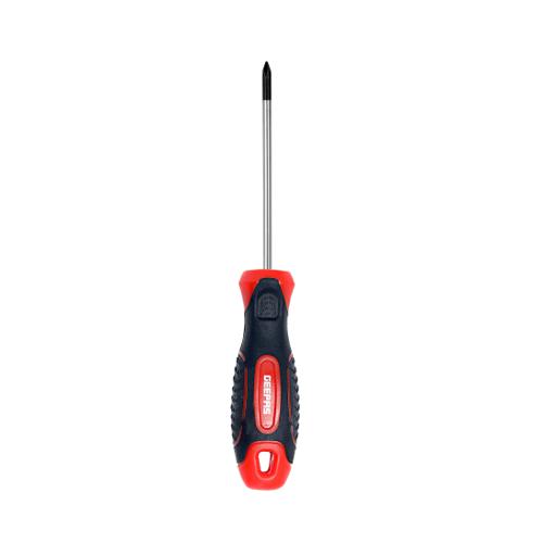 display image 2 for product Geepas Professional Screwdriver (6.5*100Mm) - Phillips, Soft Grip Rubber Insulated Handle