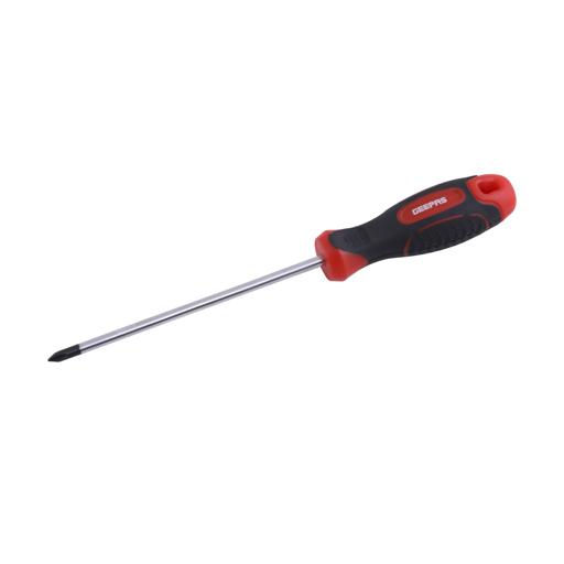 display image 2 for product Geepas Professional Screwdriver (Ph1X125Mm) - Phillips, Soft Grip Rubber Insulated Handle