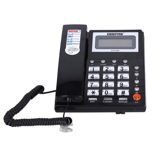 Geepas Caller Id Telephone With 3 Mode Iid Lock - Recording 15 Out & 50 Incoming Calls With Auto hero image