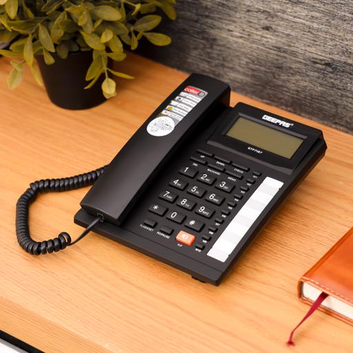 display image 3 for product Geepas GTP7187 Executive Telephone with Caller ID 16 Digits Telephone - Recording 15 Out & 50 Incoming Calls with Auto Redial | Hands-Free Calling, 16 ringtone & Local Area Code Setting | 2 Years Warranty
