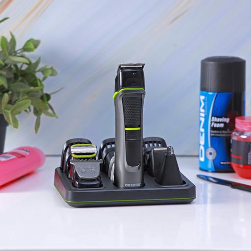 display image 2 for product 14-in-1 Grooming Kit, Magnetic Suction Charging Mode, GTR56026 | 60mins Working | Lithium Battery | Charging Indicator Life | Ideal for Short & Long Hair | Fully Washable