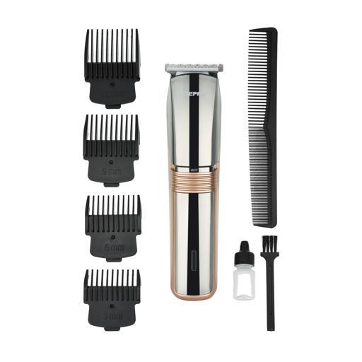 display image 8 for product Rechargeable Hair and Bread Trimmer, 4 Guide Combs, GTR56047 | Professional Cordless Hair Clippers | Rechargeable Haircut Kit with Steel Blade | Grooming Kit with Guide Comb