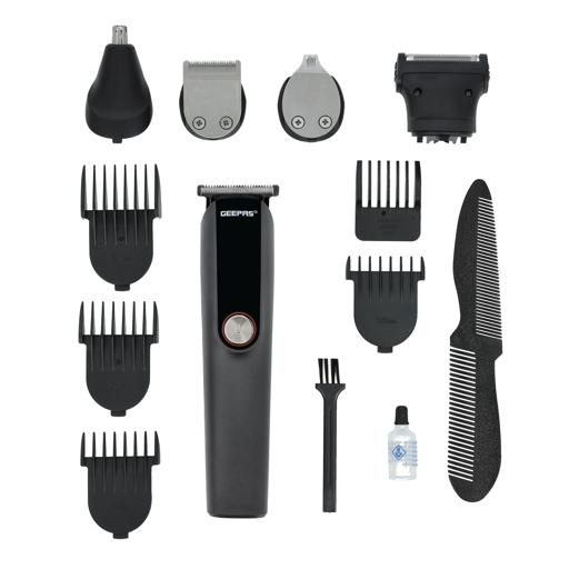 display image 10 for product Digital Rechargeable 11-in-1 Grooming Kit, GTR56048 | 4 Combs | Nose Trimmer, Micros Shaver, Design Trimmer | LED Display & Charging Indicator | Stainless Steel Blade