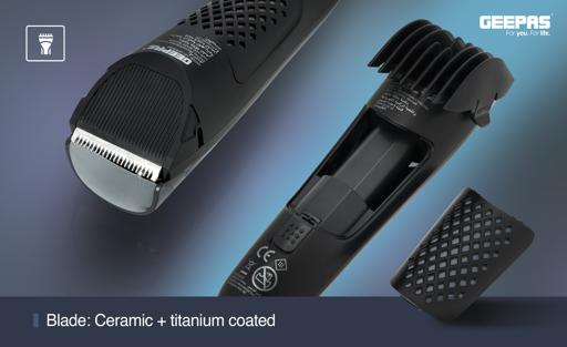 display image 2 for product Digital Rechargeable Vacuum Hair & Bread Trimmer, GTR56050 | 2 Guide Combs, 4 Cutting Lengths | Li-Ion Battery | 60 Mins Working Time | Ceramic+ Titanium Coated Blade