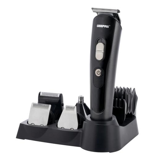 display image 5 for product 11-in-1 Rechargeable Grooming Set, GTR8612N | Hair/ Bread/ Nose/ Ear/ Body Trimmer | 5 Changeable Heads | Li-Ion Battery | 60mins Working Time | LED Display | 4 Combs Attachments