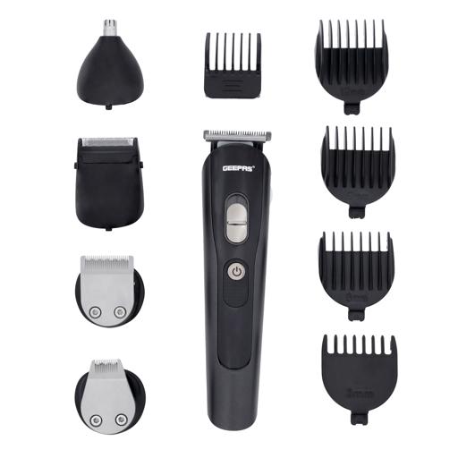 display image 10 for product 11-in-1 Rechargeable Grooming Set, GTR8612N | Hair/ Bread/ Nose/ Ear/ Body Trimmer | 5 Changeable Heads | Li-Ion Battery | 60mins Working Time | LED Display | 4 Combs Attachments