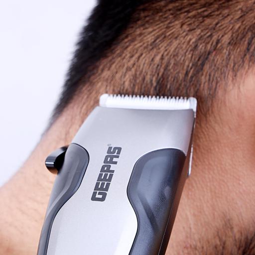 display image 3 for product Geepas Hair Clipper With Ceramic Blade 15W - Styling Tools, Hair Trimmer Cutting Professional