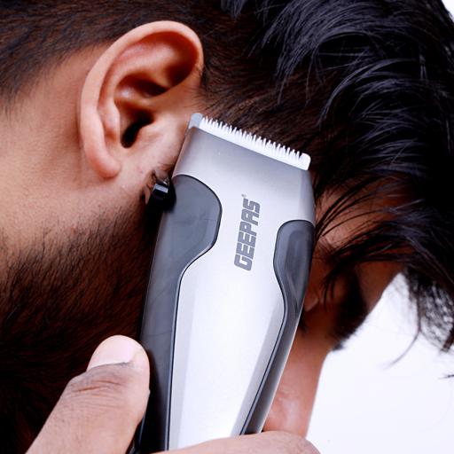 display image 2 for product Geepas Hair Clipper With Ceramic Blade 15W - Styling Tools, Hair Trimmer Cutting Professional