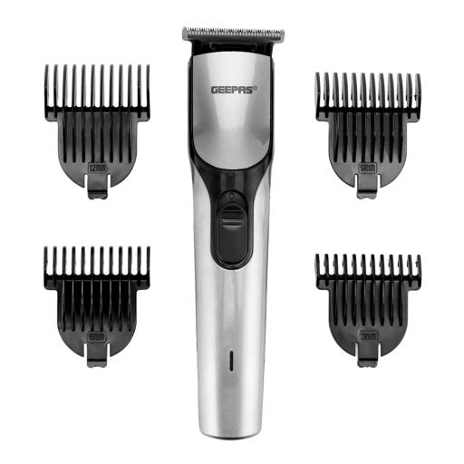 display image 10 for product Geepas GTR8712 Rechargeable Hair Clipper - Grooming Kit with Comfortable Grip, Stainless Steel Precision Cutting Blade, Cordless Operation, Indicator Light with 30 Minute Working | Ideal for Short & Long Hairs | 2 Years Warranty