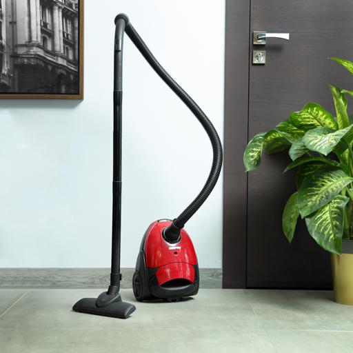 display image 6 for product Geepas GVC2594 Vacuum Cleaner with Dust Bag, 2200W - 1.5L - Powerful Suction - Dust Full Indicator | Flexible Hose with Airflow on Handle | Pedal Switch and Auto-Rewinding Wire | 2 Years Warranty