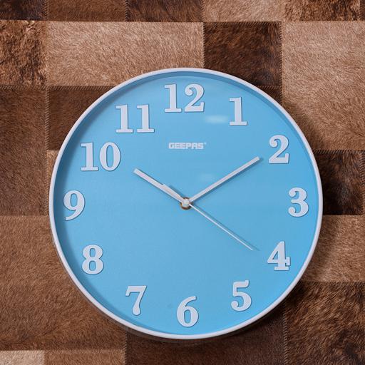 display image 2 for product Geepas Wall Clock 3D Numbers - Silent Non-Ticking, Round Decorative Wall Clock For Living Room