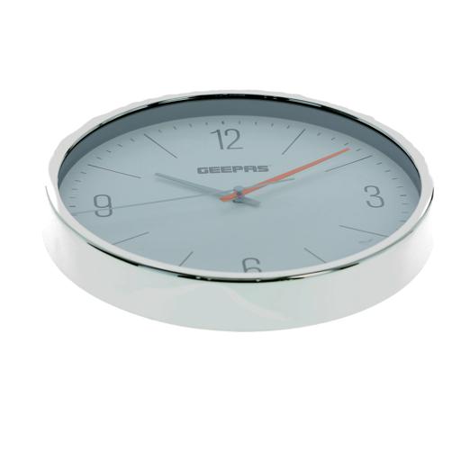 display image 5 for product Geepas Wall Clock - Silent Non-Ticking, Large Numeral Clock, Round Decorative Wall Clock