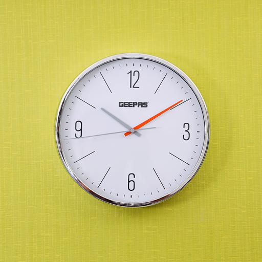 display image 3 for product Geepas Wall Clock - Silent Non-Ticking, Large Numeral Clock, Round Decorative Wall Clock