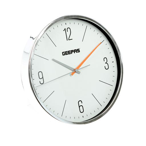 display image 6 for product Geepas Wall Clock - Silent Non-Ticking, Large Numeral Clock, Round Decorative Wall Clock