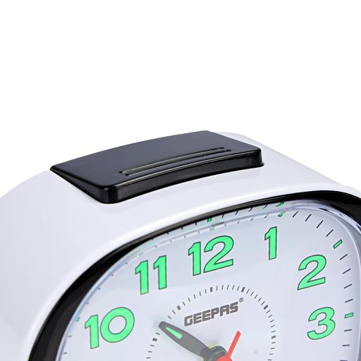 display image 5 for product Geepas Bell Alarm Clock - Small Battery Operated, Analog Alarm Clock, Silent Non-Ticking