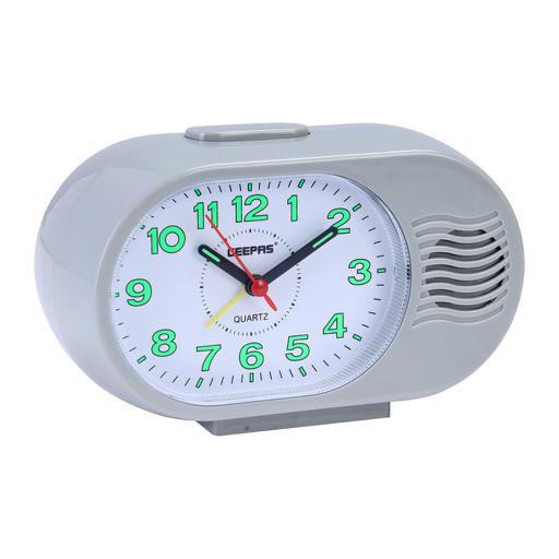 Geepas Bell Alarm Clock - Small Battery Operated, Analog Alarm Clock, Silent Non-Ticking hero image