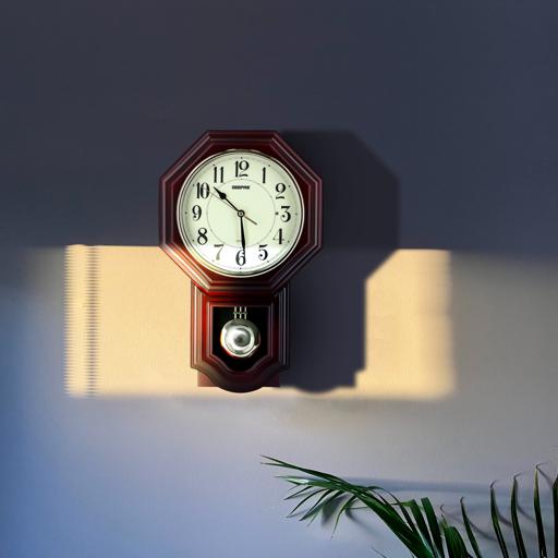 display image 3 for product Geepas Pendulum Wall Clock With Light Sensor