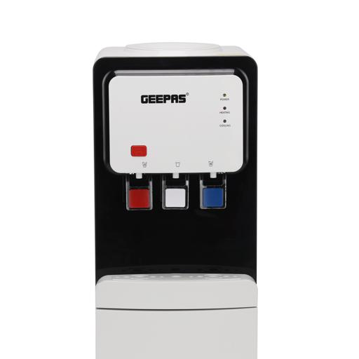 display image 15 for product Geepas Hot and Cold Water Dispenser- GWD17019| Stainless Steel Water Tank with Fast Cooling and 2 Taps, Hot and Cold| Low Noise and Environment Friendly, Perfect for Home, Shopping Malls, and Office| White