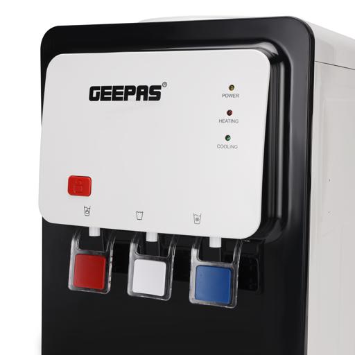 display image 11 for product Geepas Hot and Cold Water Dispenser- GWD17019| Stainless Steel Water Tank with Fast Cooling and 2 Taps, Hot and Cold| Low Noise and Environment Friendly, Perfect for Home, Shopping Malls, and Office| White