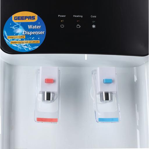 display image 9 for product Geepas Water Dispenser - Hot & Cold Water Dispenser - Stainless Steel Tank, Compressor Cooling