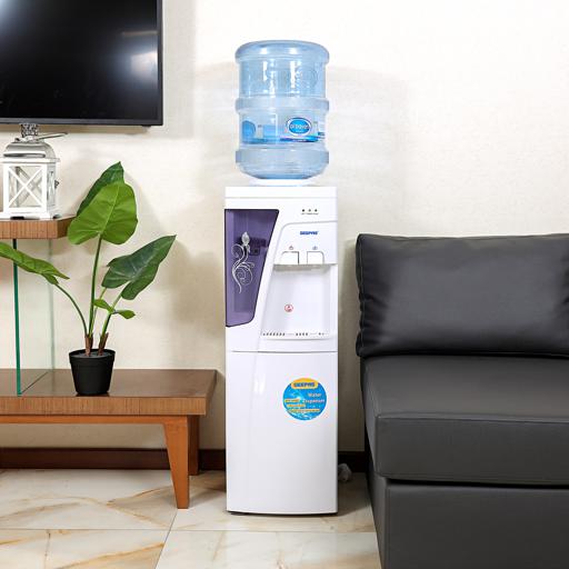 display image 2 for product Geepas Water Dispenser - Hot & Cold Water Dispenser - Stainless Steel Tank, Compressor Cooling